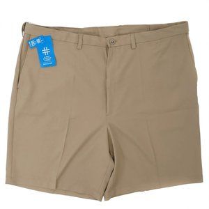 Haggar Big & Tall Cool 18 Pro, Mens Khaki Shorts, Multiple Sizes Available